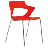  Plastová jídelní židle Aoki, červená