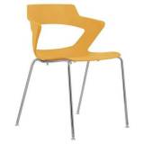  Plastová jídelní židle Aoki, oranžová