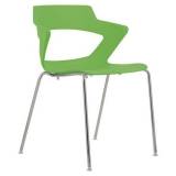  Plastová jídelní židle Aoki, zelená