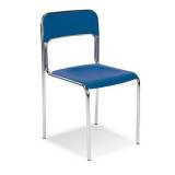  Plastová jídelní židle Cortina Chrom, modrá
