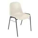  Plastová jídelní židle Manutan Expert Chaise, bílá