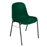  Plastová jídelní židle Manutan Expert Chaise, zelená