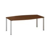  Konferenční stůl Alfa 420 s šedým podnožím, 200 x 110 x 74,2 cm, dezén ořech